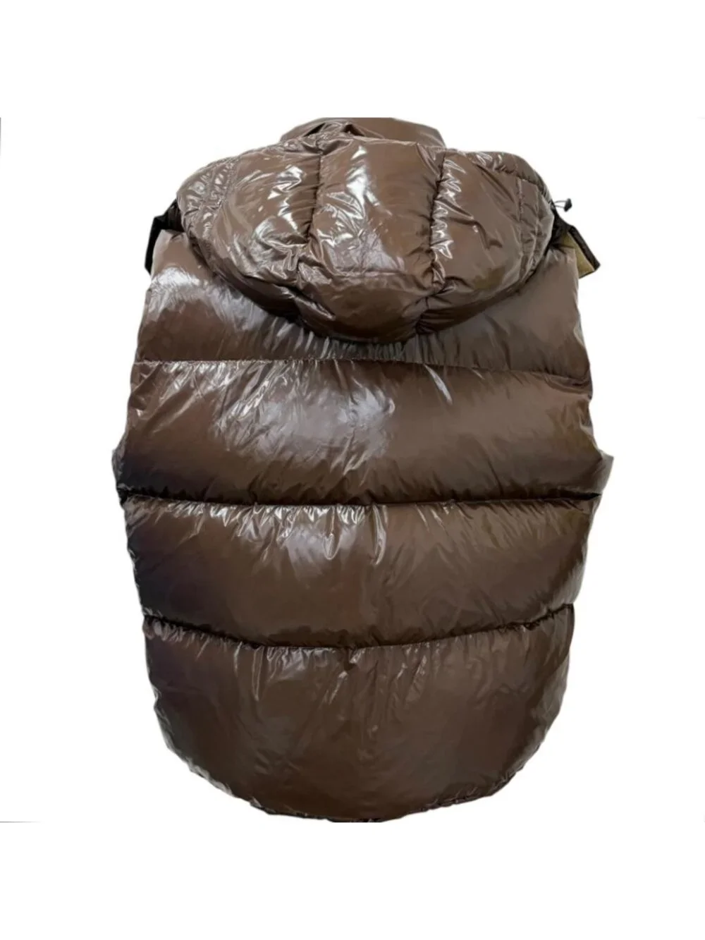 Gucci Adidas Web Line Three Stripes Hooded Down Vest Brown 54